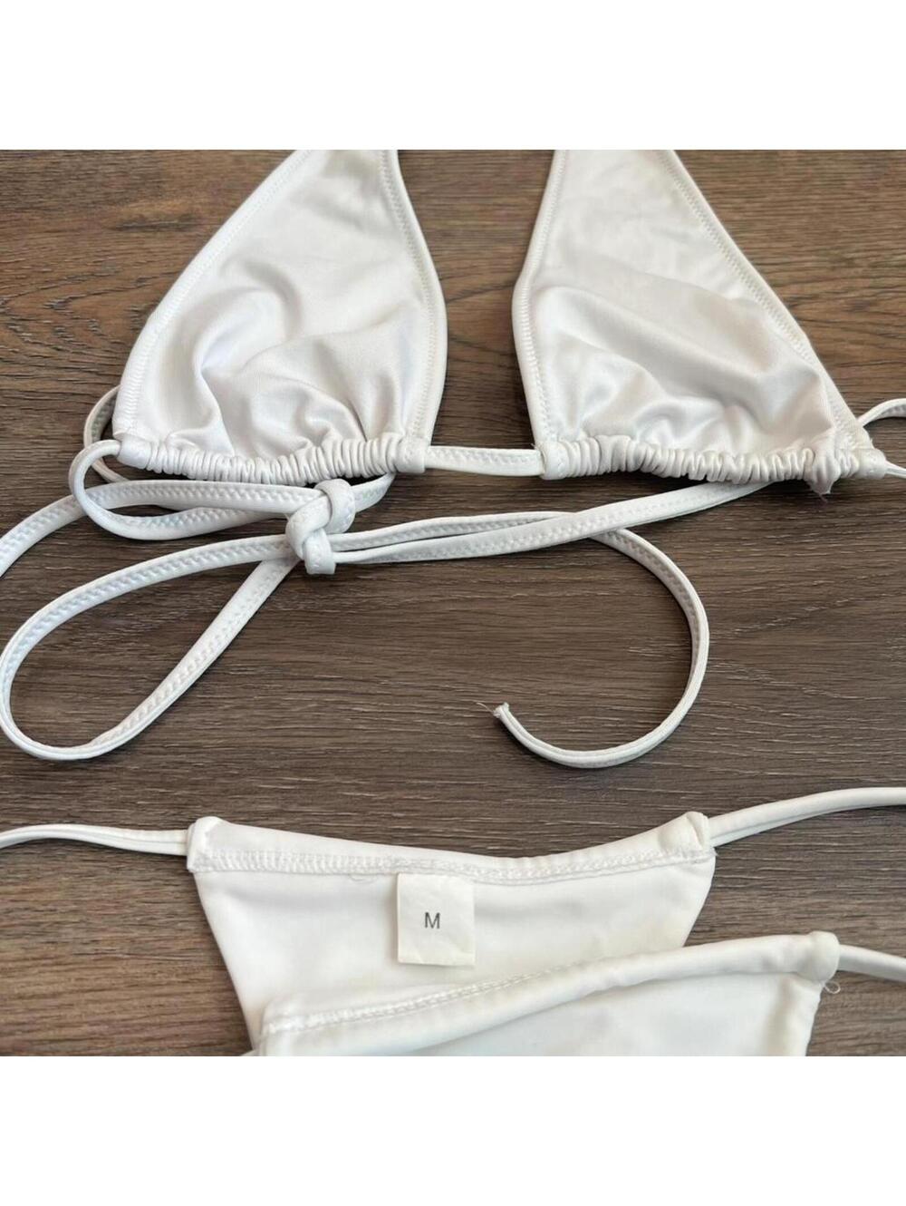Women's White and Cream Bikinis-and-tankini-set - Picture 2 of 3